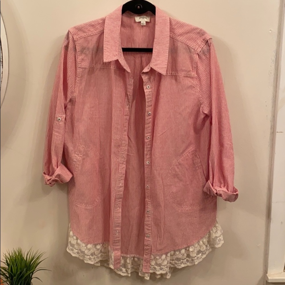 Umgee button down tunic